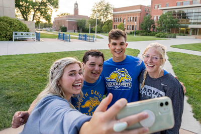 SDSU Student taking a photo